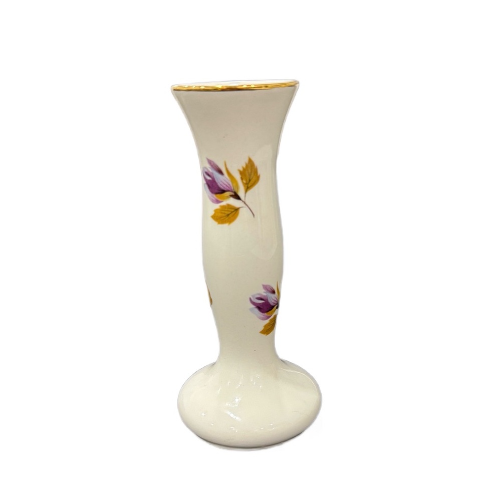 🌻4/$20🌻 Lord Nelson Pottery Small Vase Purple and Gold
